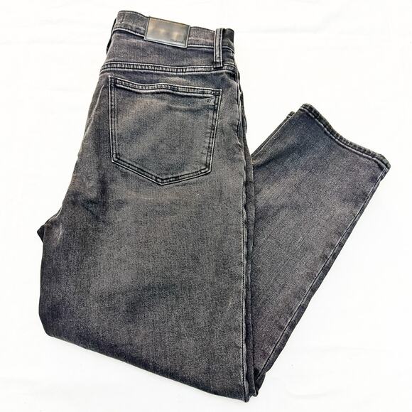 Madewell Classic Straight Jean Charcoal Black Denim Jeans Size 29 - Picture 9 of 9